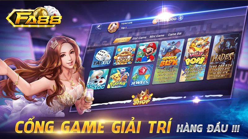 Cổng game giải trí hàng đầu FA88